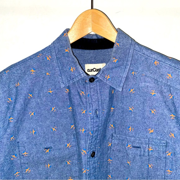 ourCaste - Short Sleeve Denim Button-Up - Picture 2 of 9